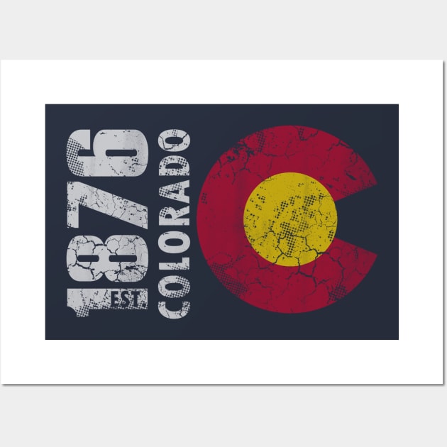 1876 Colorado Vintage Fade Wall Art by E